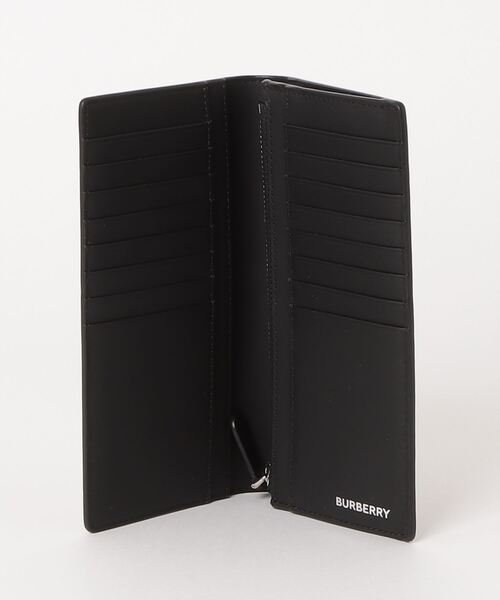 BURBERRY（バーバリー）の「BURBERRY LONDON CHECK LONG WALLET バーバリー ロンドンチェック 長財布（財布・メンズ・チャコール・FREE）」の8枚目の写真