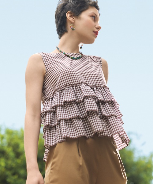 キャンディギンガム ブラウス シャツ ブラウス Univerval Muse ユニバーバル ミューズ のファッション通販 Zozotown