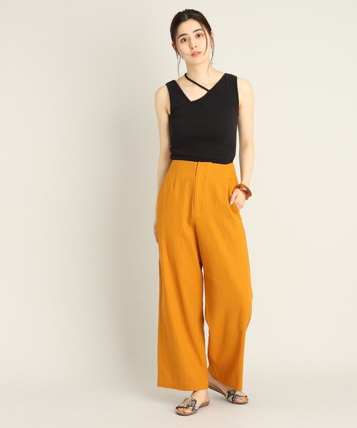 THE SHOP TK （ザ ショップ ティーケー ）の「◆変形リブデザインタンク（タンクトップ・レディース・ホワイト系/ブラック/ブラウン系・12）」の15枚目の写真