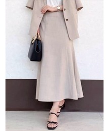 麻調マーメイドスカート（セットアップ可）