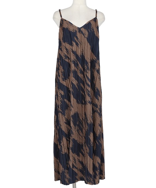 coca（coca）（コカ）の「プリーツ柄キャミワンピース（ワンピース・レディース・ブラウン/アイボリー・ONE SIZE）」の20枚目の写真