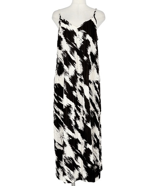 coca（coca）（コカ）の「プリーツ柄キャミワンピース（ワンピース・レディース・ブラウン/アイボリー・ONE SIZE）」の19枚目の写真