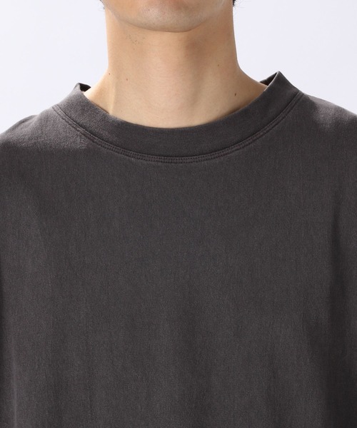 niko and...（ニコアンド）の「脇レースアップビッグTシャツ（Tシャツ/カットソー・メンズ・グリーン/チャコール/イエロー×ブラック/オフホワイト・MEDIUM/LARGE）」の9枚目の写真