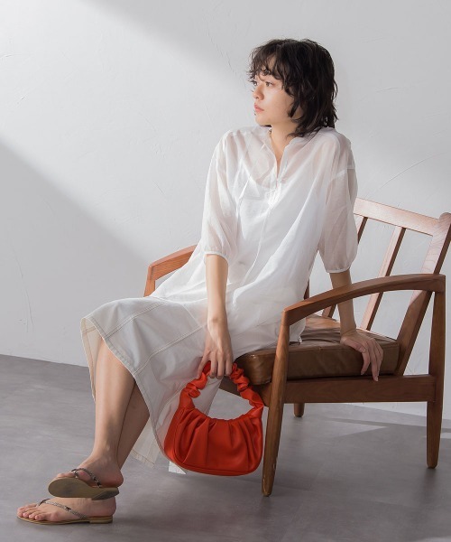 socolla（ソコラ）の「【socolla】ライトオンスデニムマーメイドスカート≪洗濯機で洗える≫（スカート・レディース・オフホワイト/ネイビー/ブルー・S/M）」の13枚目の写真