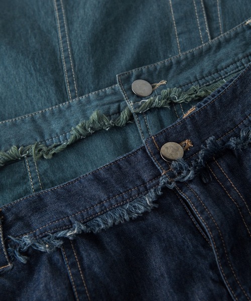 socolla（ソコラ）の「【socolla】ライトオンスデニムマーメイドスカート≪洗濯機で洗える≫（スカート・レディース・オフホワイト/ネイビー/ブルー・S/M）」の15枚目の写真