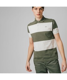 LACOSTE | オリジナルメランジェボーダーポロシャツ(ポロシャツ)