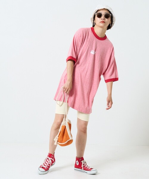 FREAK'S STORE（フリークスストア）の「HOLIDAY × FREAK'S STORE/ホリデイ RINGER T-SHIRT/リンガーTシャツ（Tシャツ/カットソー・レディース・レッド・X-LARGE）」の10枚目の写真