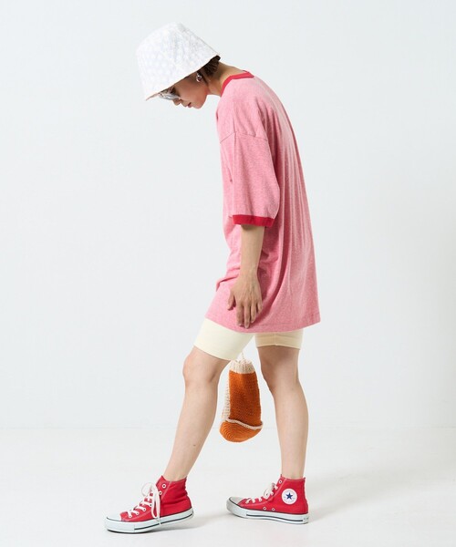 FREAK'S STORE（フリークスストア）の「HOLIDAY × FREAK'S STORE/ホリデイ RINGER T-SHIRT/リンガーTシャツ（Tシャツ/カットソー・レディース・レッド・X-LARGE）」の13枚目の写真