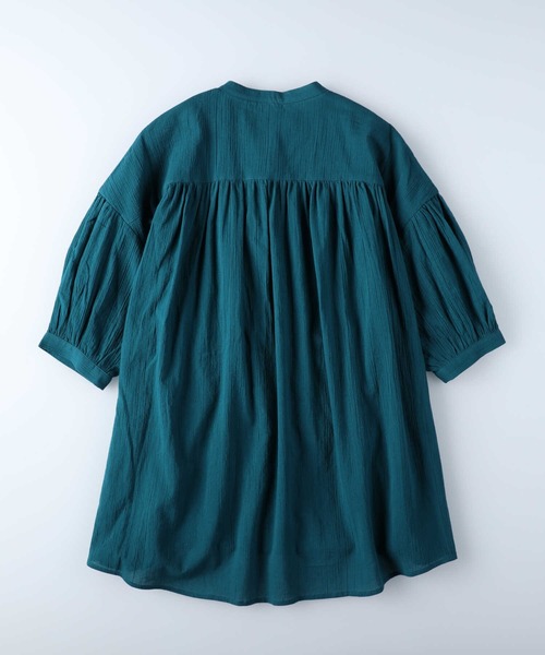 HONEYSUCKLE ROSE(ハニーサックルローズ)の「【HONEYSUCKLE ROSE】クルミボタンチュニック(チュニック・レディース・オフホワイト/ブルー/ブラック・L/M)」の10枚目の写真