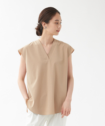 qualite（カリテ）の「《セットアップ対応》撥水ストレッチTブラウス（シャツ/ブラウス）」