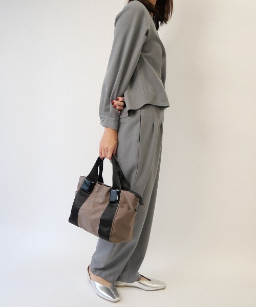 セール】【CURIBISCUI】イミテーション付き トートバッグ（トート