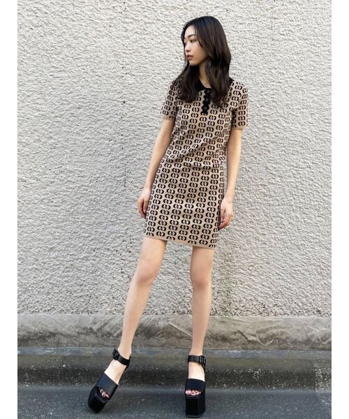 EMODA(エモダ)の「モノグラムポロワンピース(ワンピース・レディース・ブラック/その他1・FREE)」の17枚目の写真