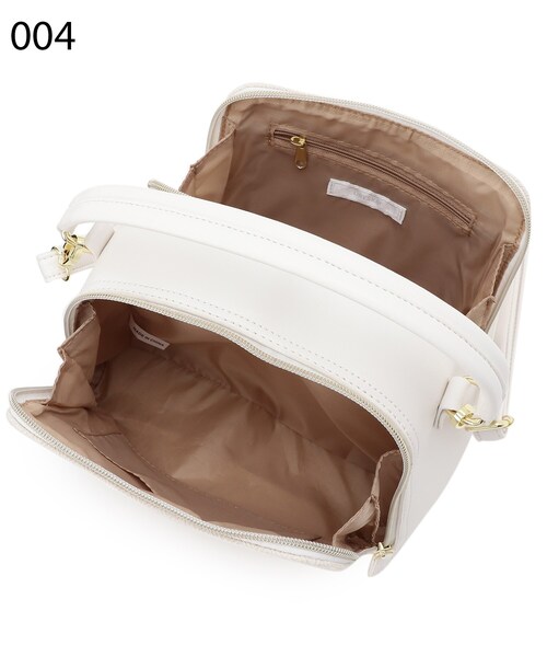 DRESKIP（ドレスキップ）の「◆ダブル収納ショルダーバッグ（ショルダーバッグ・レディース・アイボリー/ブラック/イエロー・00）」の12枚目の写真