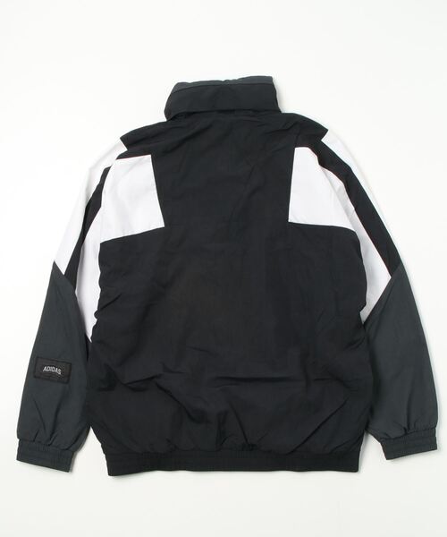 adidas(アディダス)の「ショータイム ブランド ウーブンジャケット / アディダス(メンズ)(ナイロンジャケット・メンズ・ブラック×ホワイト/ダークブルー・XX-LARGE/XXX-LARGE/SMALL/MEDIUM/LARGE/X-LARGE/X-SMALL)」の8枚目の写真