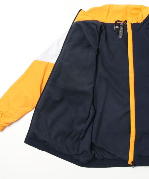 adidas(アディダス)の「ショータイム ブランド ウーブンジャケット / アディダス(メンズ)(ナイロンジャケット・メンズ・ブラック×ホワイト/ダークブルー・XX-LARGE/XXX-LARGE/SMALL/MEDIUM/LARGE/X-LARGE/X-SMALL)」の13枚目の写真