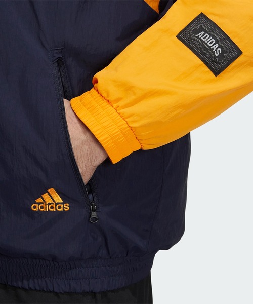 adidas(アディダス)の「ショータイム ブランド ウーブンジャケット / アディダス(メンズ)(ナイロンジャケット・メンズ・ブラック×ホワイト/ダークブルー・XX-LARGE/XXX-LARGE/SMALL/MEDIUM/LARGE/X-LARGE/X-SMALL)」の10枚目の写真