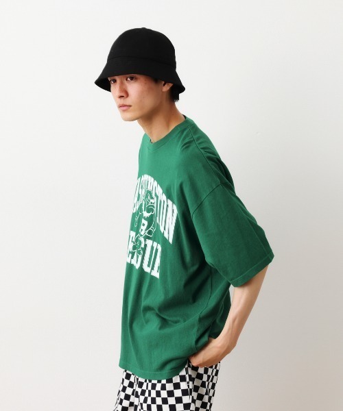 RODEO CROWNS WIDE BOWL（ロデオクラウンズワイドボウル）の「WARRIORS Tシャツ（Tシャツ/カットソー・メンズ・ホワイト/ネイビー/グリーン・MEDIUM/LARGE）」の6枚目の写真