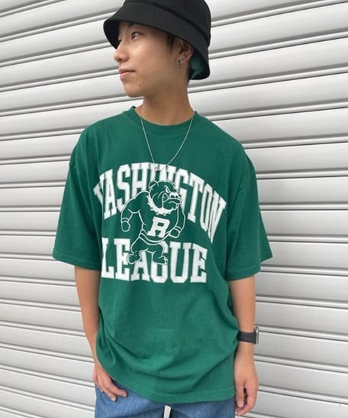 RODEO CROWNS WIDE BOWL（ロデオクラウンズワイドボウル）の「WARRIORS Tシャツ（Tシャツ/カットソー・メンズ・ホワイト/ネイビー/グリーン・MEDIUM/LARGE）」の21枚目の写真