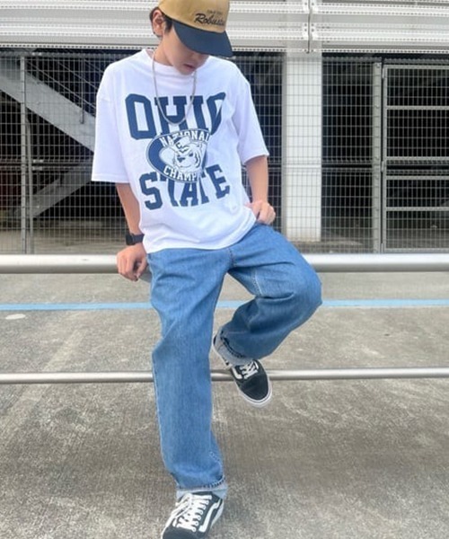 RODEO CROWNS WIDE BOWL（ロデオクラウンズワイドボウル）の「WARRIORS Tシャツ（Tシャツ/カットソー・メンズ・ホワイト/ネイビー/グリーン・MEDIUM/LARGE）」の20枚目の写真
