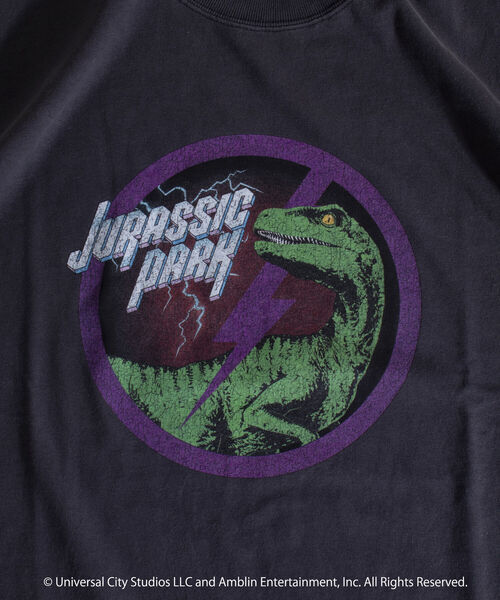 GLOSTER（グロスター）の「【JURASSIC WORLD/ジュラシック・ワールド】プリントTシャツ バンドTシャツ風（Tシャツ/カットソー・メンズ・ブラック系その他/ブラック系その他2/ブラック系その他3・M/L）」の4枚目の写真