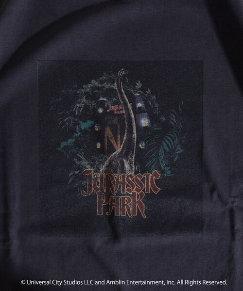 GLOSTER（グロスター）の「【JURASSIC WORLD/ジュラシック・ワールド】プリントTシャツ バンドTシャツ風（Tシャツ/カットソー・メンズ・ブラック系その他/ブラック系その他2/ブラック系その他3・M/L）」の5枚目の写真