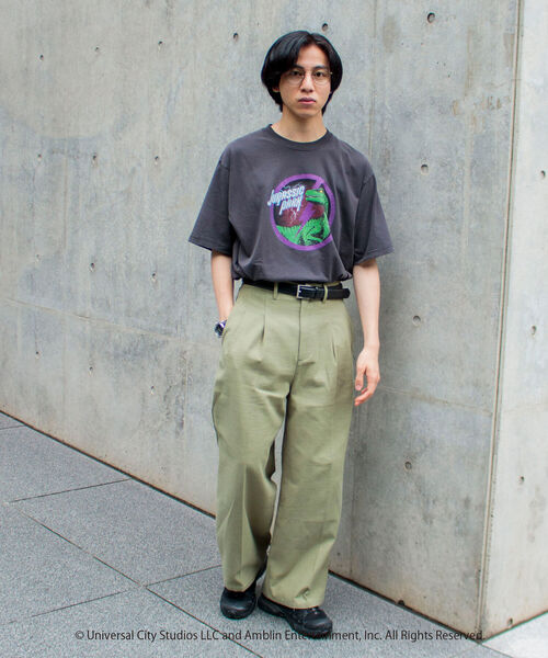 GLOSTER（グロスター）の「【JURASSIC WORLD/ジュラシック・ワールド】プリントTシャツ バンドTシャツ風（Tシャツ/カットソー・メンズ・ブラック系その他/ブラック系その他2/ブラック系その他3・M/L）」の18枚目の写真