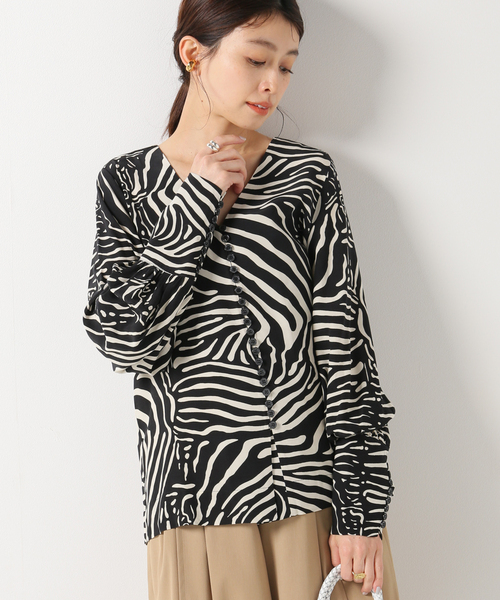 IENA(イエナ)の「【BY MALENE BIRGER/バイ マレーネ ビルガー】GERTRYD PRINTEDブラウス(シャツ/ブラウス・レディース・ブラック・34)」の1枚目の写真