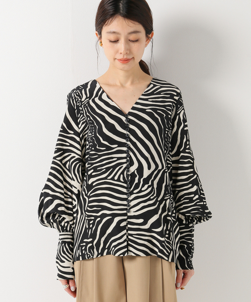 IENA(イエナ)の「【BY MALENE BIRGER/バイ マレーネ ビルガー】GERTRYD PRINTEDブラウス(シャツ/ブラウス・レディース・ブラック・34)」の4枚目の写真