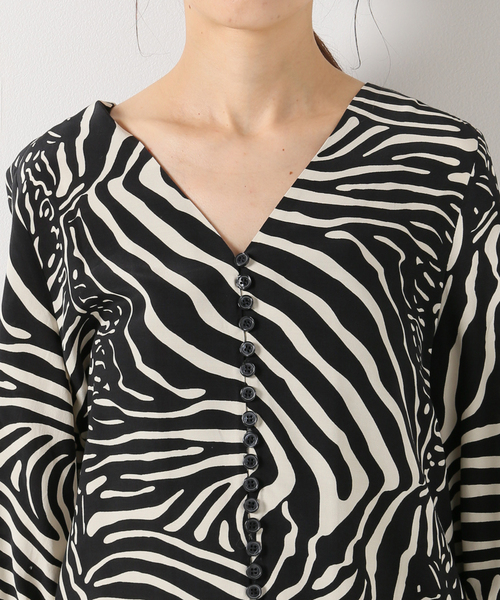 IENA(イエナ)の「【BY MALENE BIRGER/バイ マレーネ ビルガー】GERTRYD PRINTEDブラウス(シャツ/ブラウス・レディース・ブラック・34)」の7枚目の写真