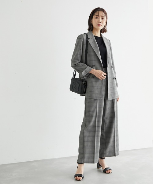 ROPE' PICNIC（ロペピクニック）の「セットアップ対応/ライトストレッチセミワイドパンツ（その他パンツ・レディース・グレー/ベージュ系その他・40/38/36）」の19枚目の写真