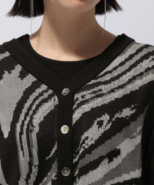 HARE（ハレ）の「2WAYフリンジガラニットベスト(HARE)（ベスト・レディース・ホワイト/ブラック・FREE）」の17枚目の写真