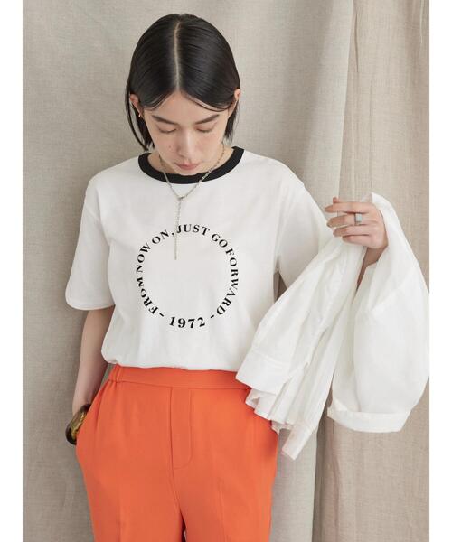 AMERICAN HOLIC(アメリカンホリック)の「半袖フロッキーロゴカットプルオーバー(Tシャツ/カットソー・レディース・ブラック/オフホワイト・M/L)」の20枚目の写真