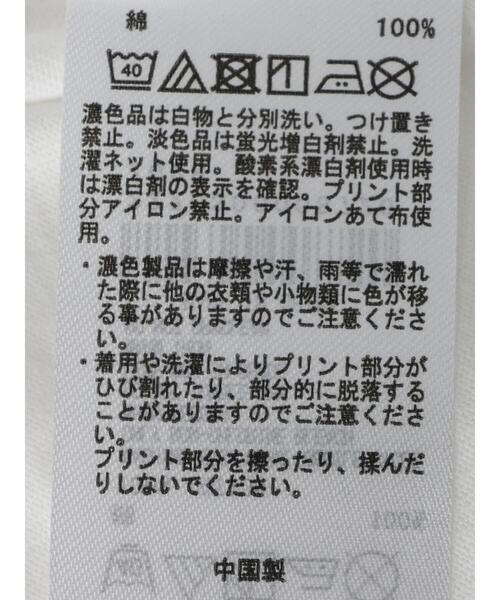AMERICAN HOLIC(アメリカンホリック)の「半袖フロッキーロゴカットプルオーバー(Tシャツ/カットソー・レディース・ブラック/オフホワイト・M/L)」の6枚目の写真