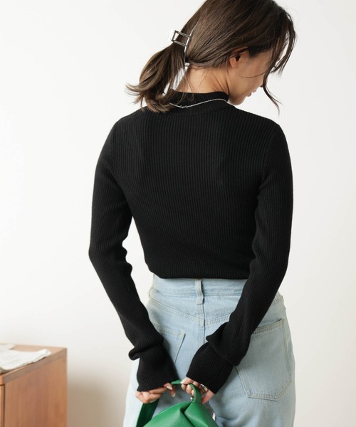 WEGO（ウィゴー）の「WEGO/リブハイネックセーター（ニット/セーター・レディース・ホワイト/ブラック/ブラック系その他5/ベージュ系その他5・FREE）」の13枚目の写真