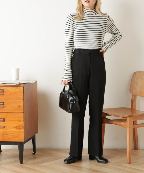 WEGO（ウィゴー）の「WEGO/リブハイネックセーター（ニット/セーター・レディース・ホワイト/ブラック/ブラック系その他5/ベージュ系その他5・FREE）」の16枚目の写真