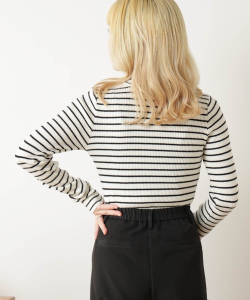 WEGO（ウィゴー）の「WEGO/リブハイネックセーター（ニット/セーター・レディース・ホワイト/ブラック/ブラック系その他5/ベージュ系その他5・FREE）」の19枚目の写真