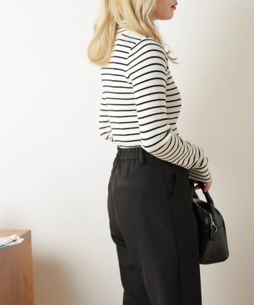 WEGO（ウィゴー）の「WEGO/リブハイネックセーター（ニット/セーター・レディース・ホワイト/ブラック/ブラック系その他5/ベージュ系その他5・FREE）」の20枚目の写真