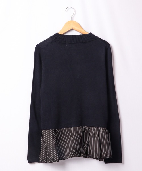 TRANOI（トラノイ）の「TRANOI ペプラム付きニット（ニット/セーター・レディース・ブラック/ネイビー/グレー・FREE）」の15枚目の写真