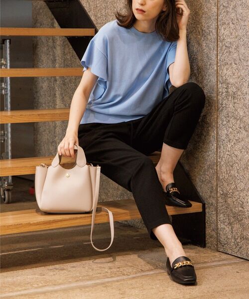 OPAQUE.CLIP（オペークドットクリップ）の「◆デュアルストレッチ イージーテーパードパンツ【WEB限定サイズ】（その他パンツ・レディース・チャコールグレー/ブラック/イエロー/ブルー/パープル系・34/36/38/40/42）」の13枚目の写真