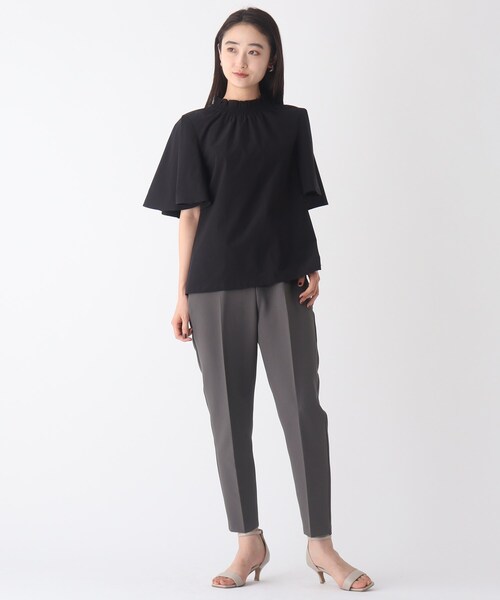 OPAQUE.CLIP（オペークドットクリップ）の「◆デュアルストレッチ イージーテーパードパンツ【WEB限定サイズ】（その他パンツ・レディース・チャコールグレー/ブラック/イエロー/ブルー/パープル系・34/36/38/40/42）」の8枚目の写真