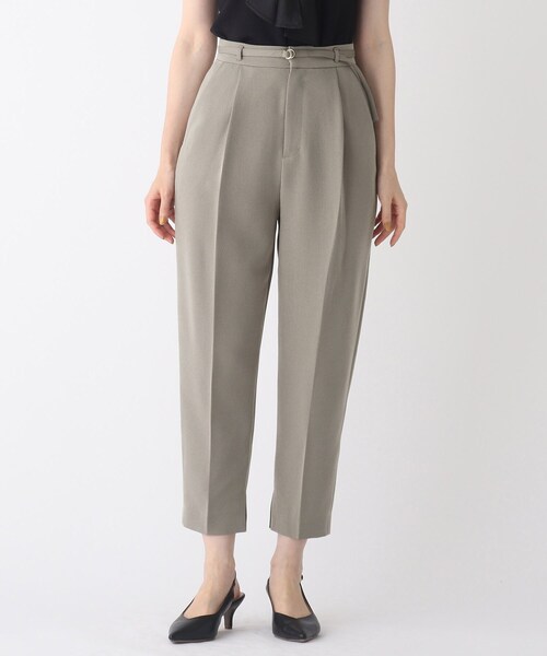 index（インデックス）の「◆シャンブレーストレッチ テーパードパンツ【WEB限定サイズ】（その他パンツ・レディース・ベージュ系その他7/ホワイト系7/ブルー系4・40/38/42/36）」の13枚目の写真