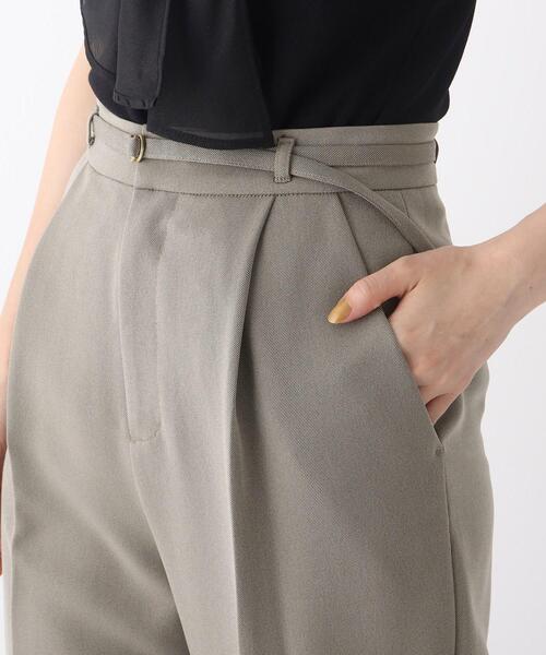 index（インデックス）の「◆シャンブレーストレッチ テーパードパンツ【WEB限定サイズ】（その他パンツ・レディース・ベージュ系その他7/ホワイト系7/ブルー系4・40/38/42/36）」の16枚目の写真
