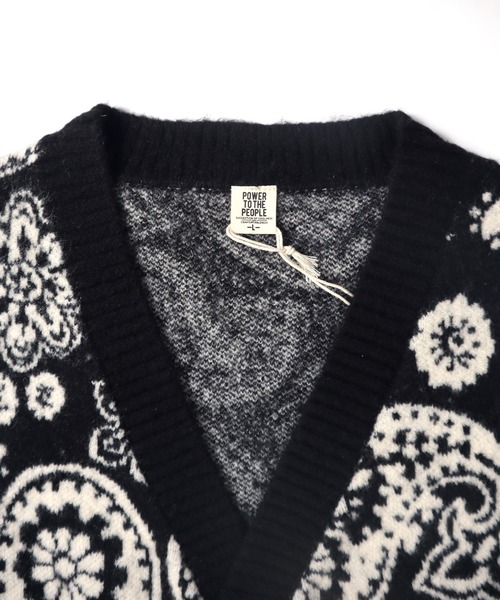 Salong hameu（サロン ハミュー）の「モヘア風ニットベストカーディガン/ペイズリー/幾何学柄/アーガイルチェック/レオパード・ひょう柄/スター・星柄（ニット/セーター・メンズ・ブラック系その他/ブラウン系その他/ブルー系その他/ブラック系その他2/オレンジ系その他・M/L）」の18枚目の写真