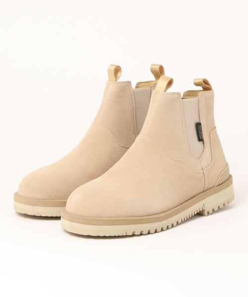 suicoke（スイコック）の「【SUICOKE(スイコック)】サイドゴアスエードブーツ（ブーツ・メンズ・ベージュ/ブラック・02/03/01）」の2枚目の写真