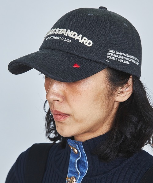 DOUBLE STANDARD CLOTHING（ダブルスタンダードクロージング）の「メジャー裏毛キャップ（キャップ・レディース・チャコール/キャメル・FREE）」の2枚目の写真