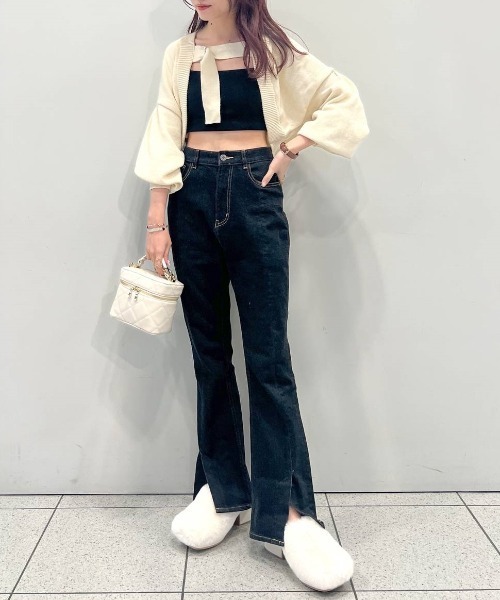 Heather(ヘザー)の「ボリュームファーサボ 147219(サンダル・レディース・ブラック/アイボリー・M/L)」の17枚目の写真
