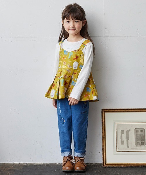 kladskap（クレードスコープ）の「アニマル刺しゅうロング丈テーパードパンツ（その他パンツ・キッズ・ネイビー・110cm/90cm/120cm/100cm）」の21枚目の写真