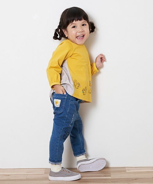 kladskap（クレードスコープ）の「アニマル刺しゅうロング丈テーパードパンツ（その他パンツ・キッズ・ネイビー・110cm/90cm/120cm/100cm）」の15枚目の写真