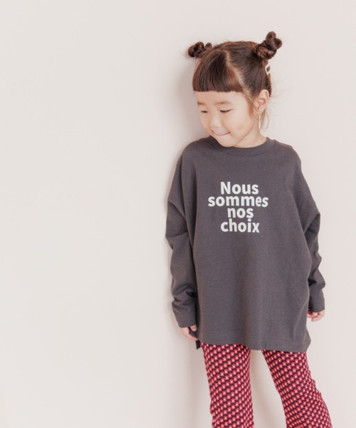 LOWRYS FARM（ローリーズファーム）の「プリントＴシャツ　295997（Tシャツ/カットソー・キッズ・アイボリー/オフホワイト/グレー/パープル・110cm/120cm/130cm/140cm/150cm）」の21枚目の写真