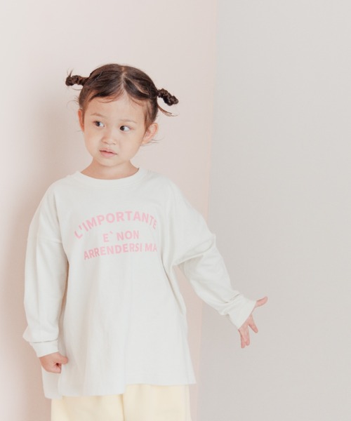 LOWRYS FARM（ローリーズファーム）の「プリントＴシャツ　295997（Tシャツ/カットソー・キッズ・アイボリー/オフホワイト/グレー/パープル・110cm/120cm/130cm/140cm/150cm）」の18枚目の写真